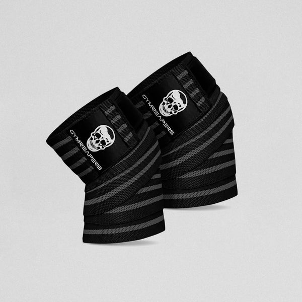 ウエイトトレーニング Knee wraps grey Gymreapers 72