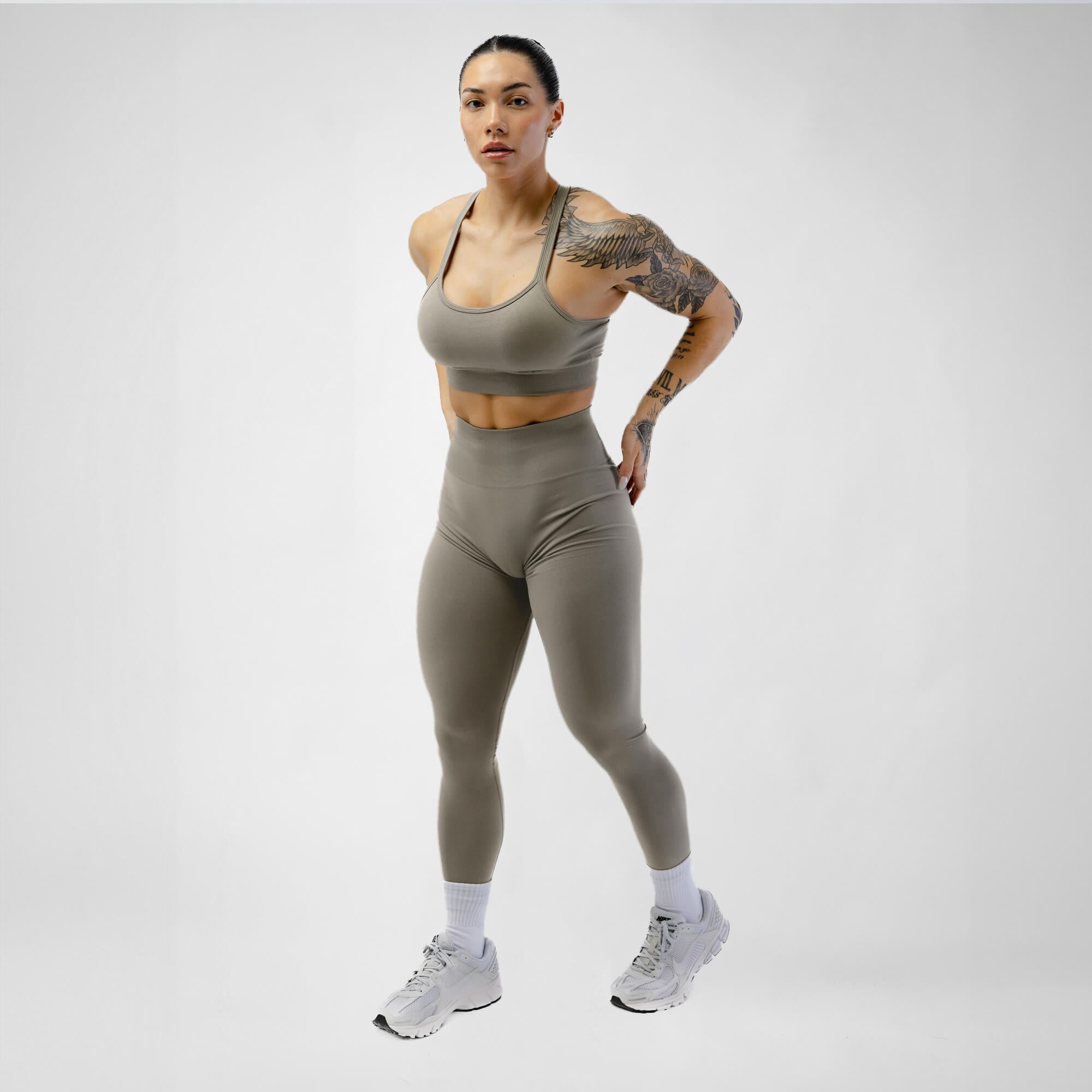 legacy leggings deep taupe front full