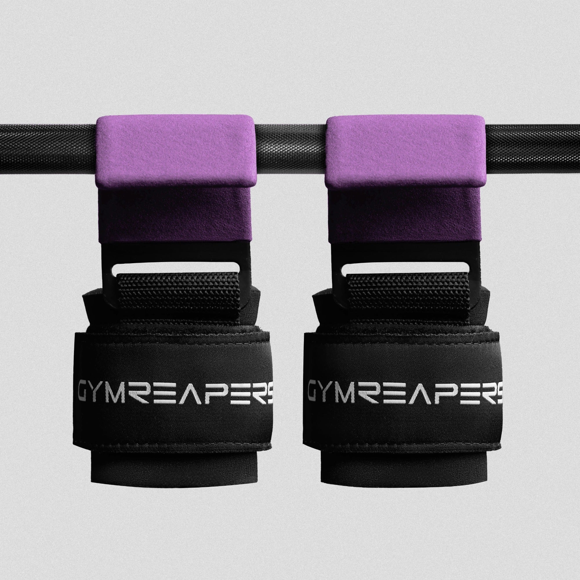 lifting hook purple barbell