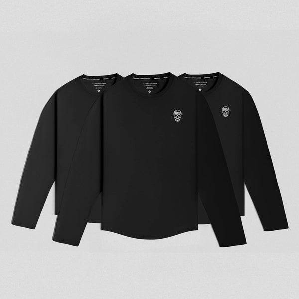 【LISEM / By3】 INTEGRAL PRA-SHIRT (BLACK) long-sleeve-shirt-bundle-black