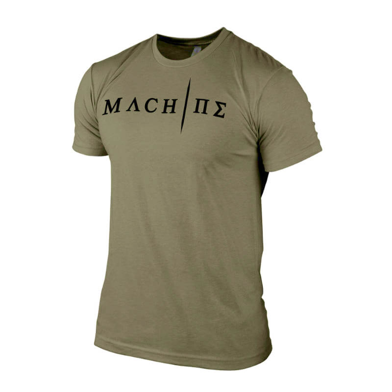 machine v2 tee military green front