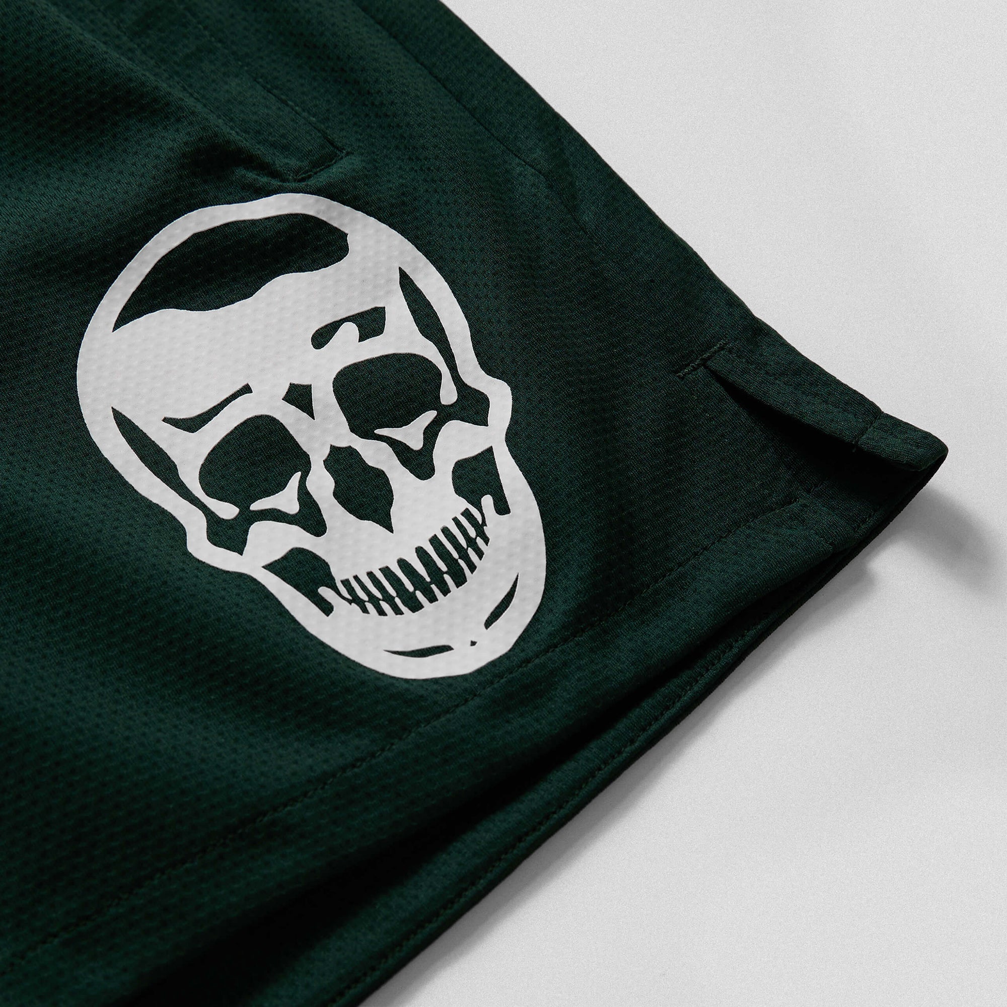 mesh shorts balboa skull detail