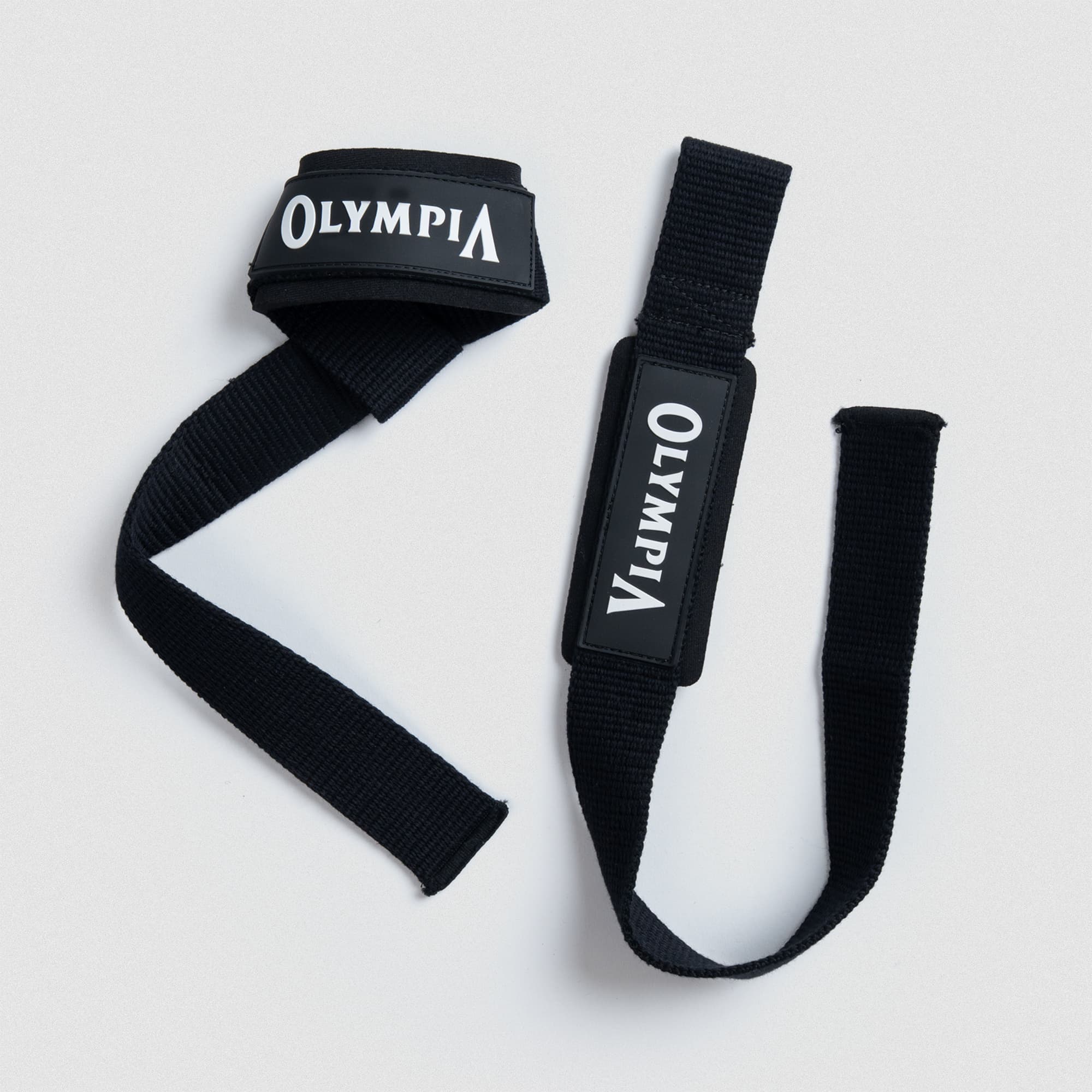 olympia lifting straps unrolled and rolled