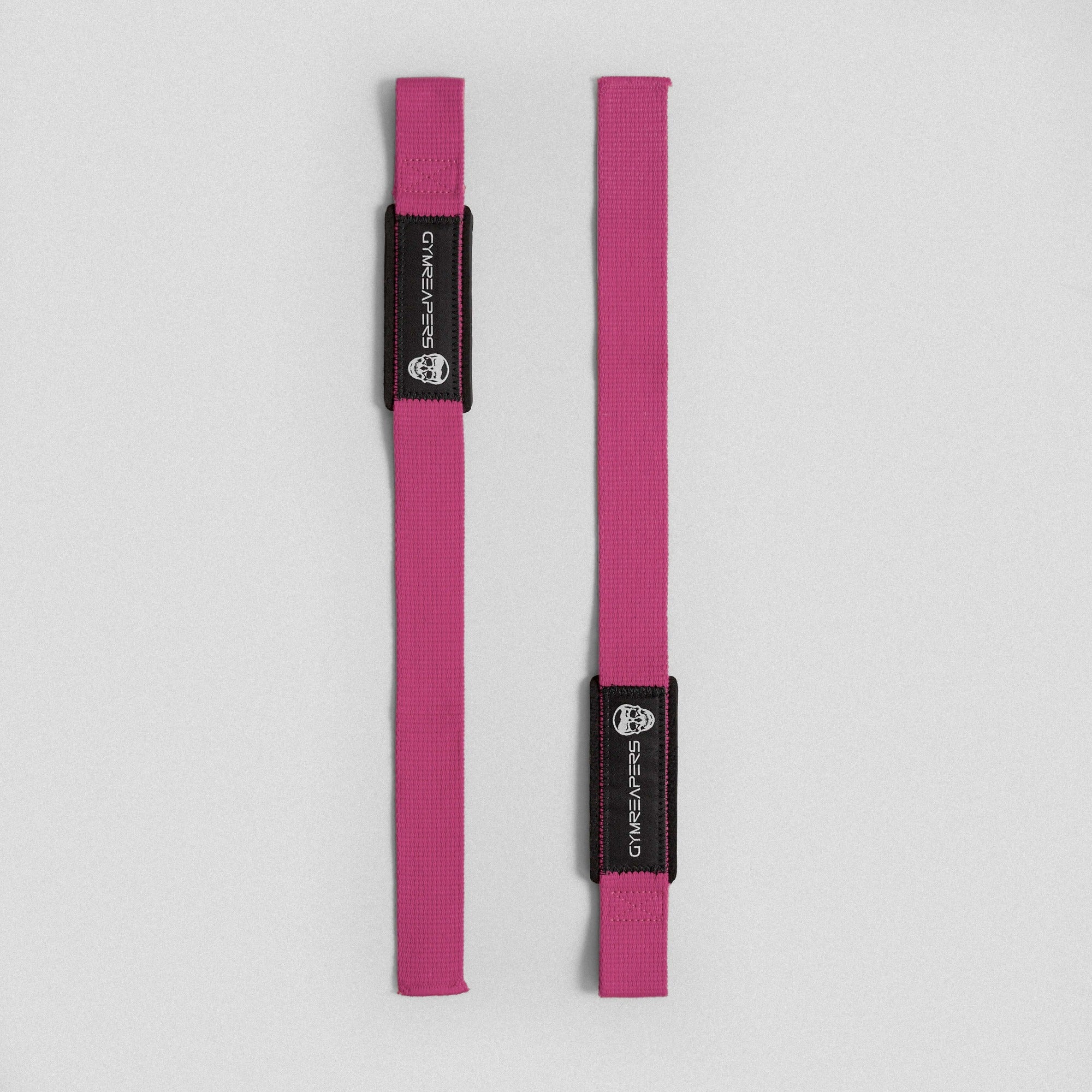 pink lifting straps flat