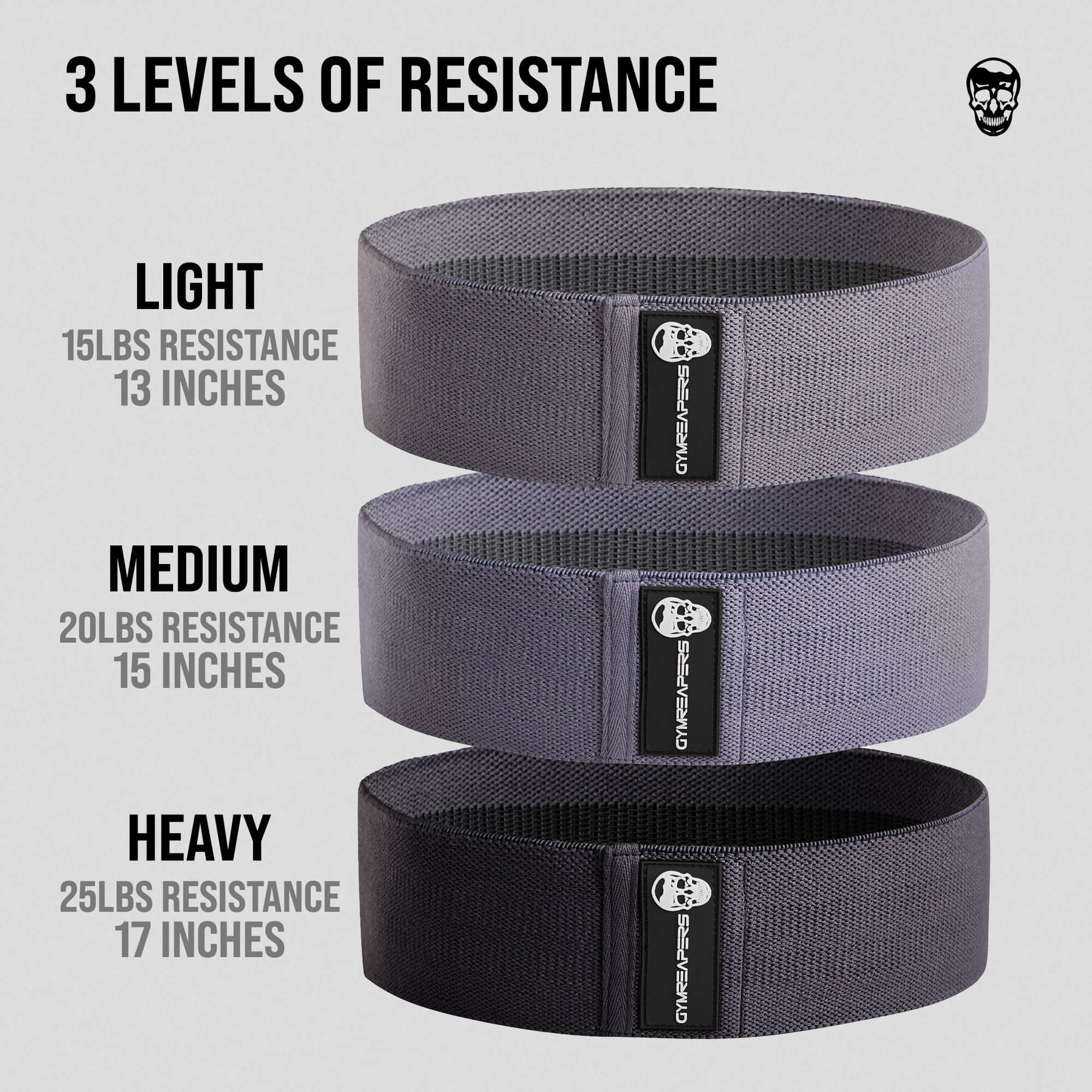 Boldfit Hip Resistance Bands Set - Purple Heavy Band For Glute & Leg Workouts