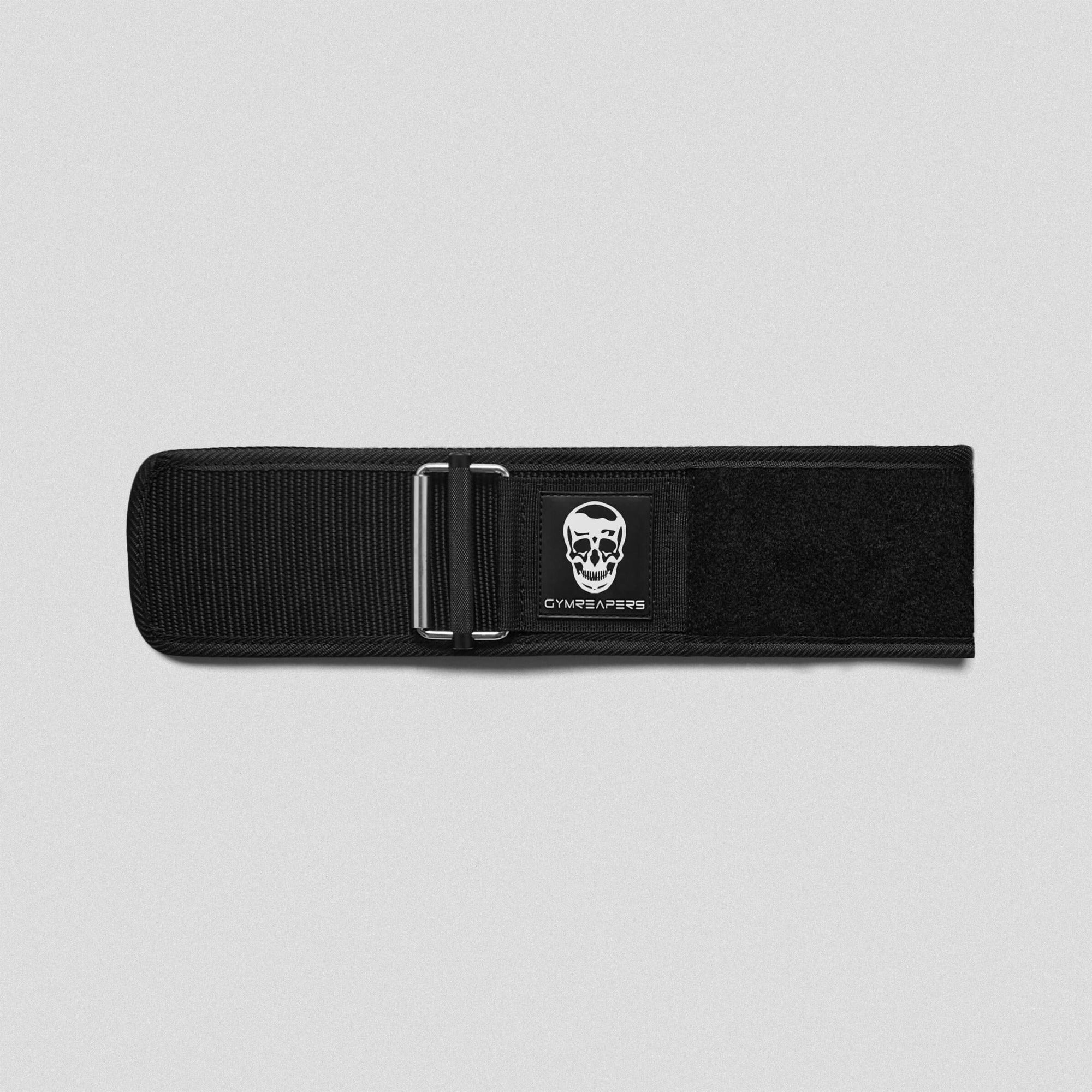 quick lock belt black white with patches flat