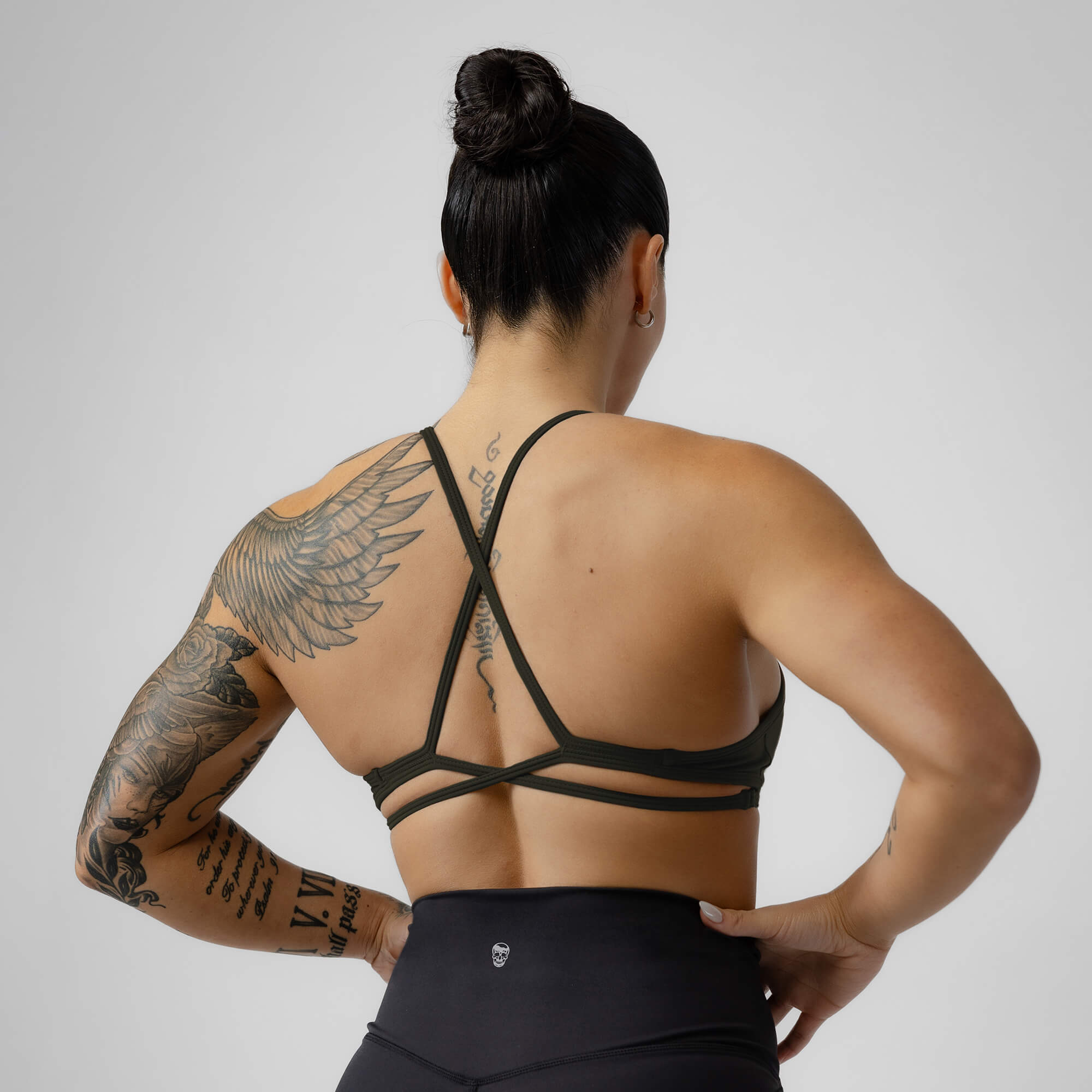 strategy bra forest green back