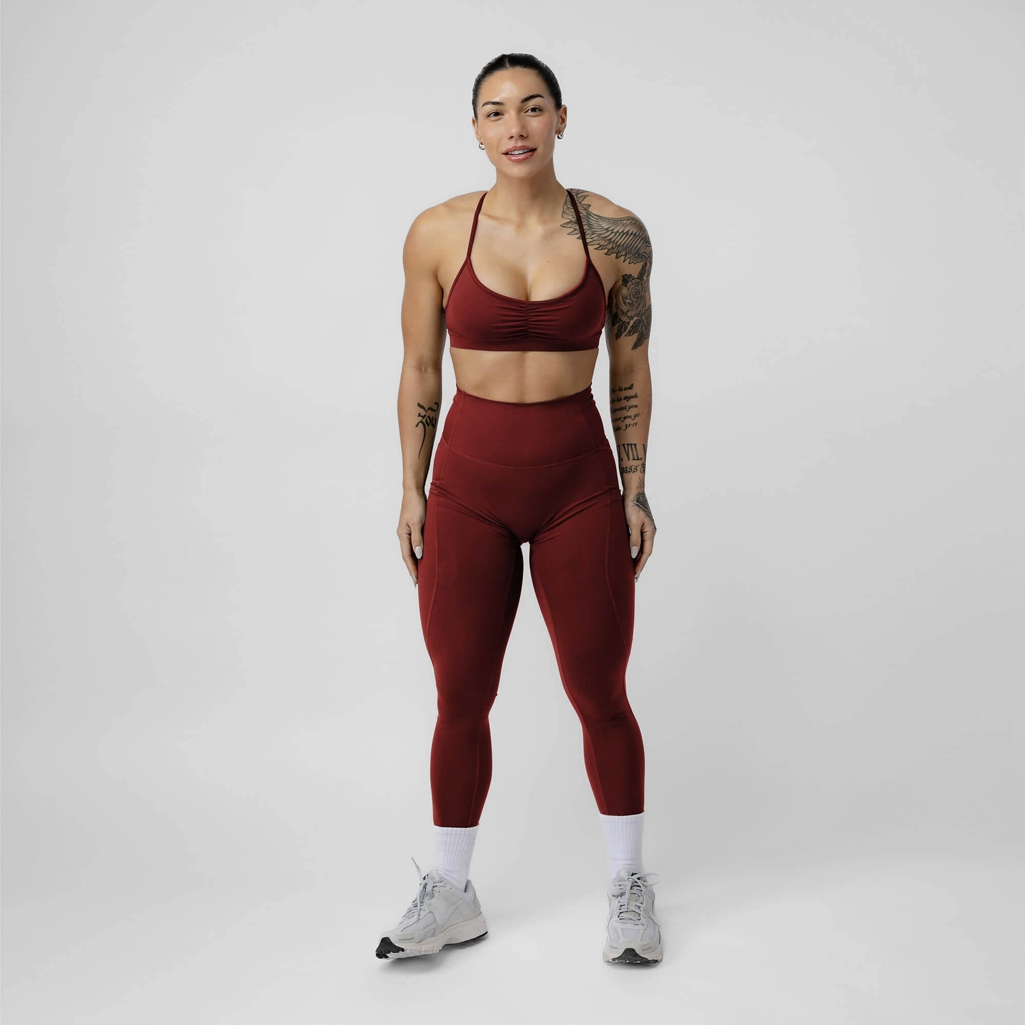 strive bra ember red front full