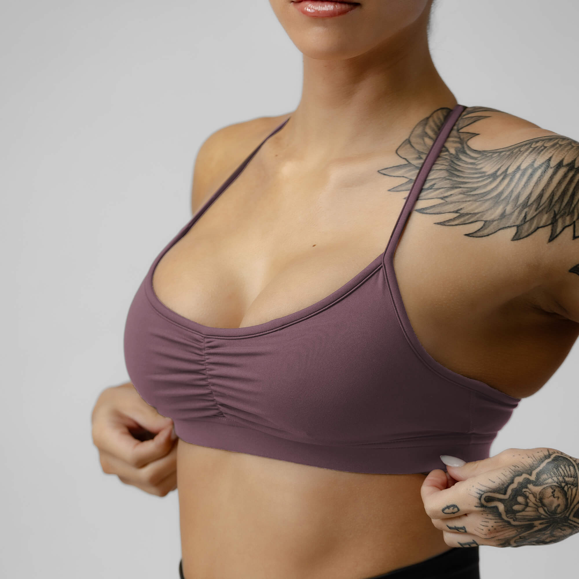 strive bra orchid front close up