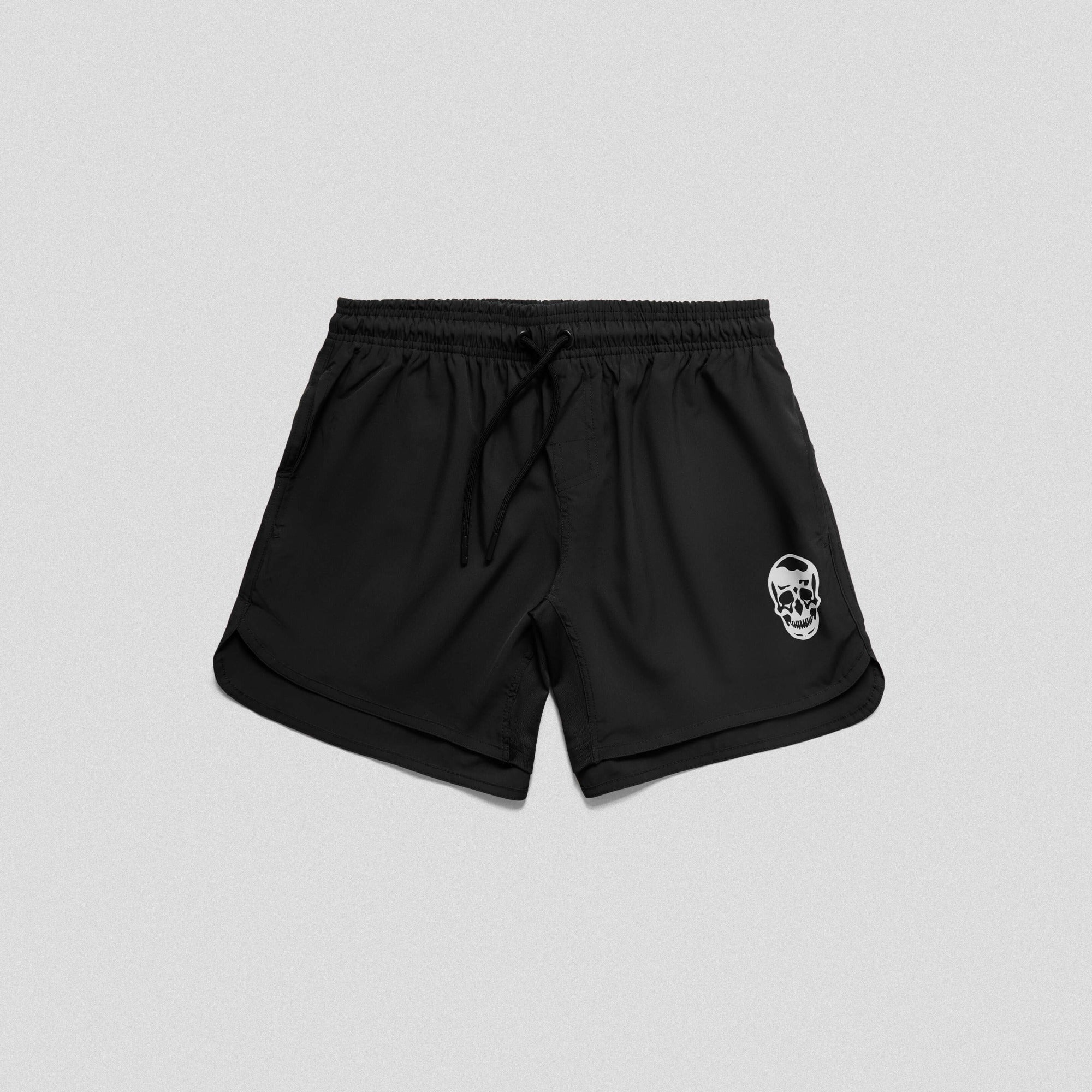 training shorts black front