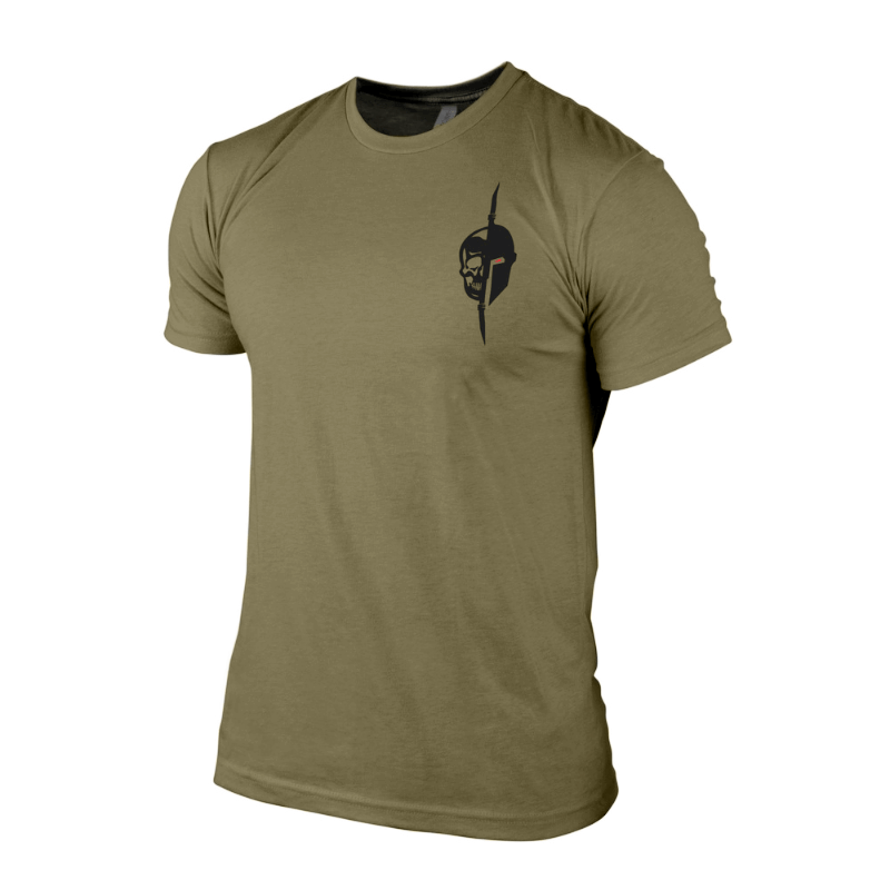 united tee front military green