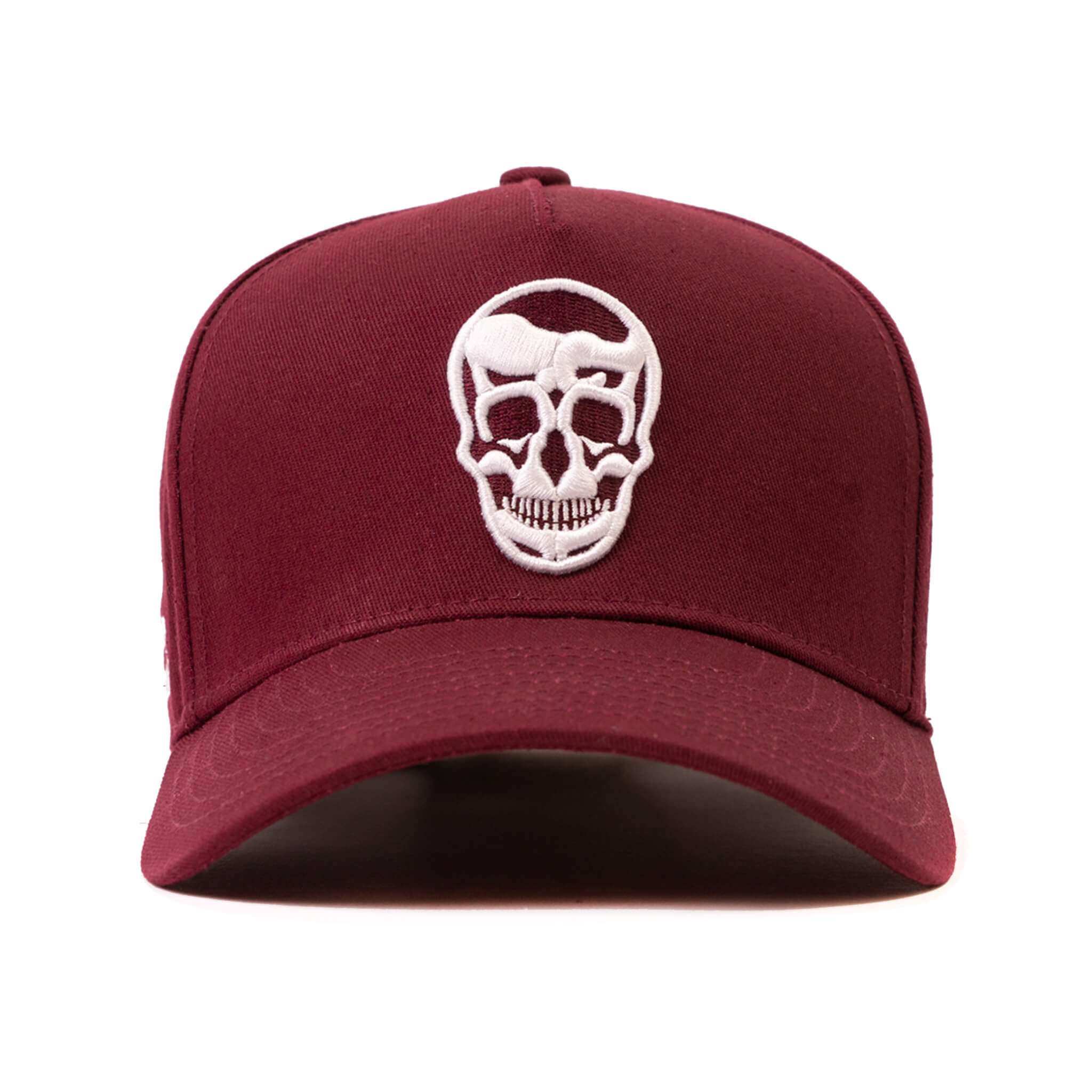 5 panel hat maroon