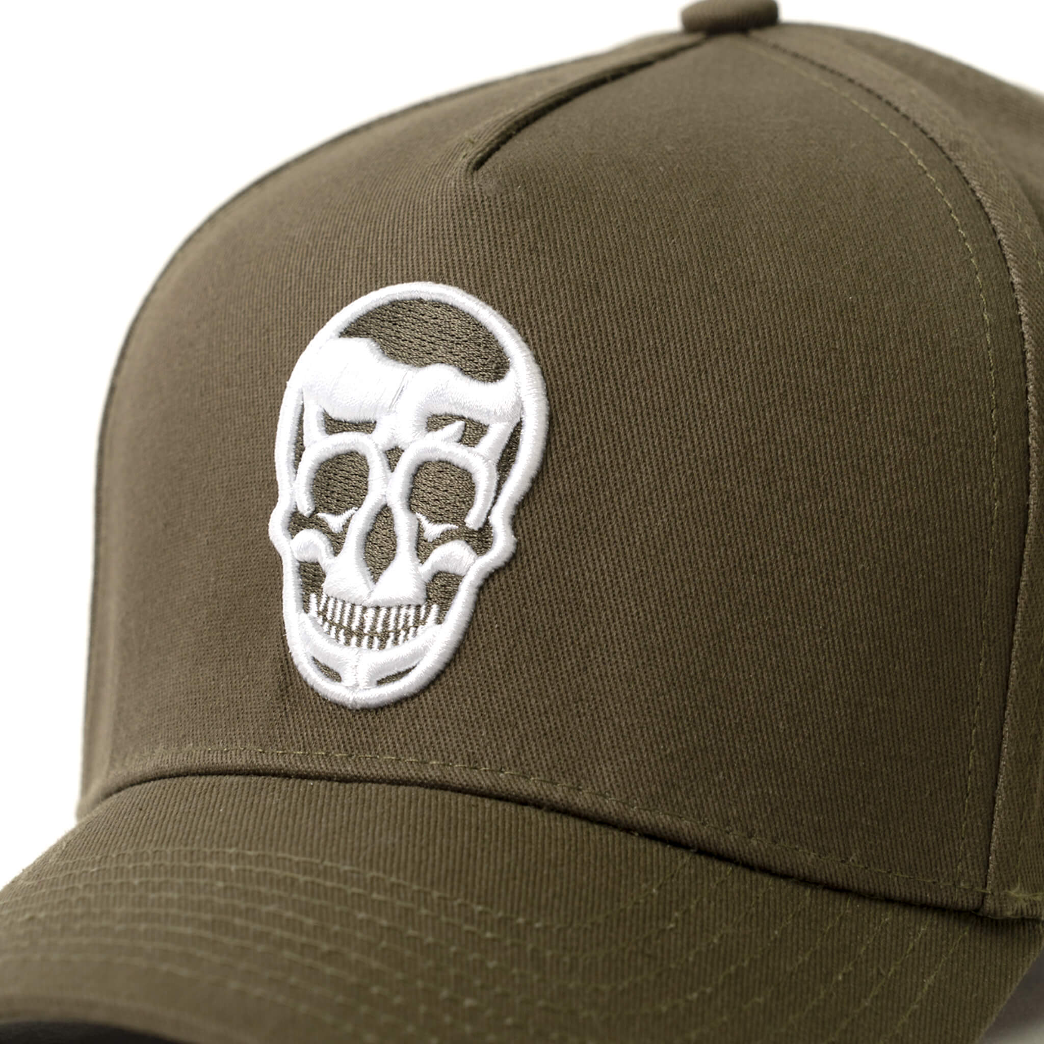 skull 5 panel hat