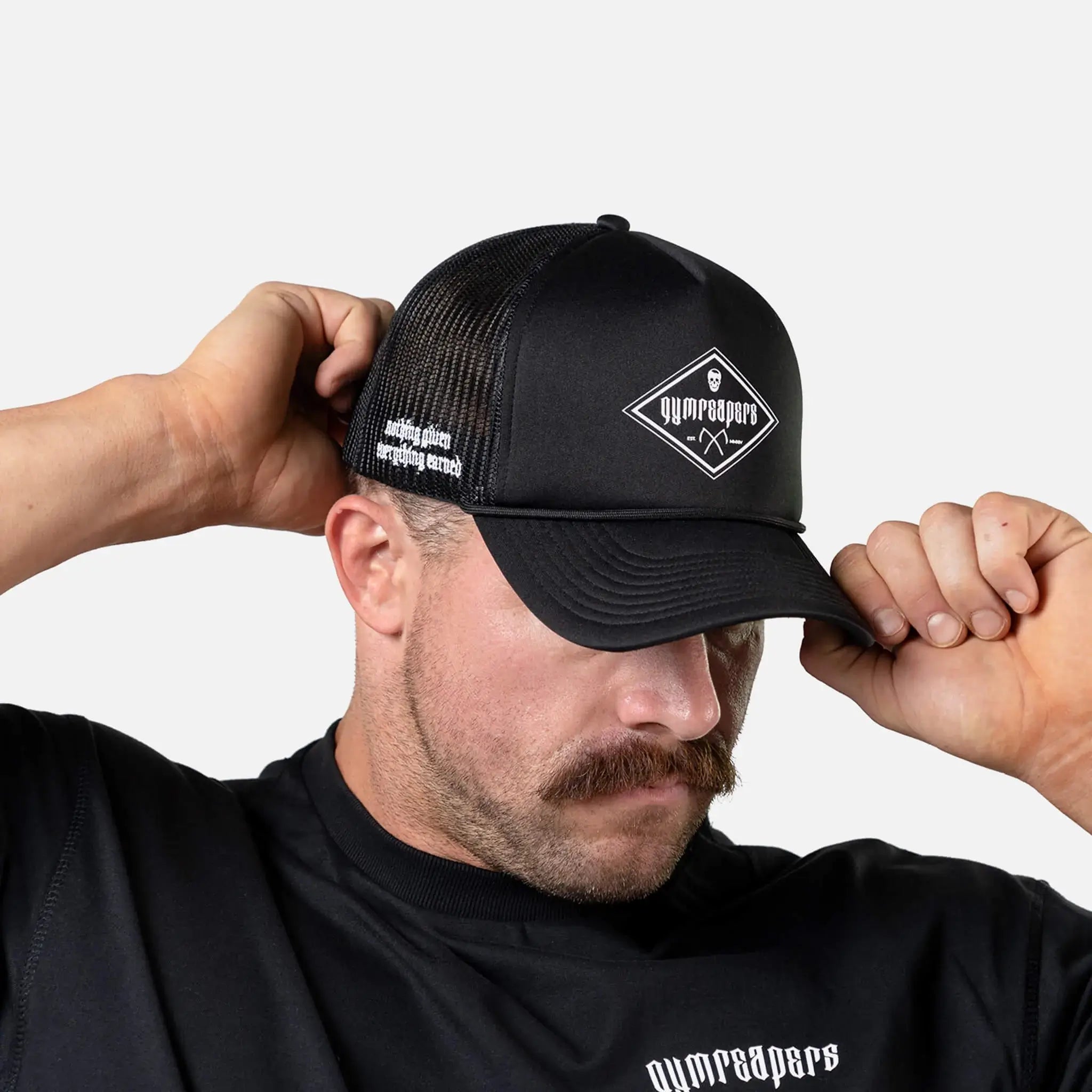 foam trucker hat black
