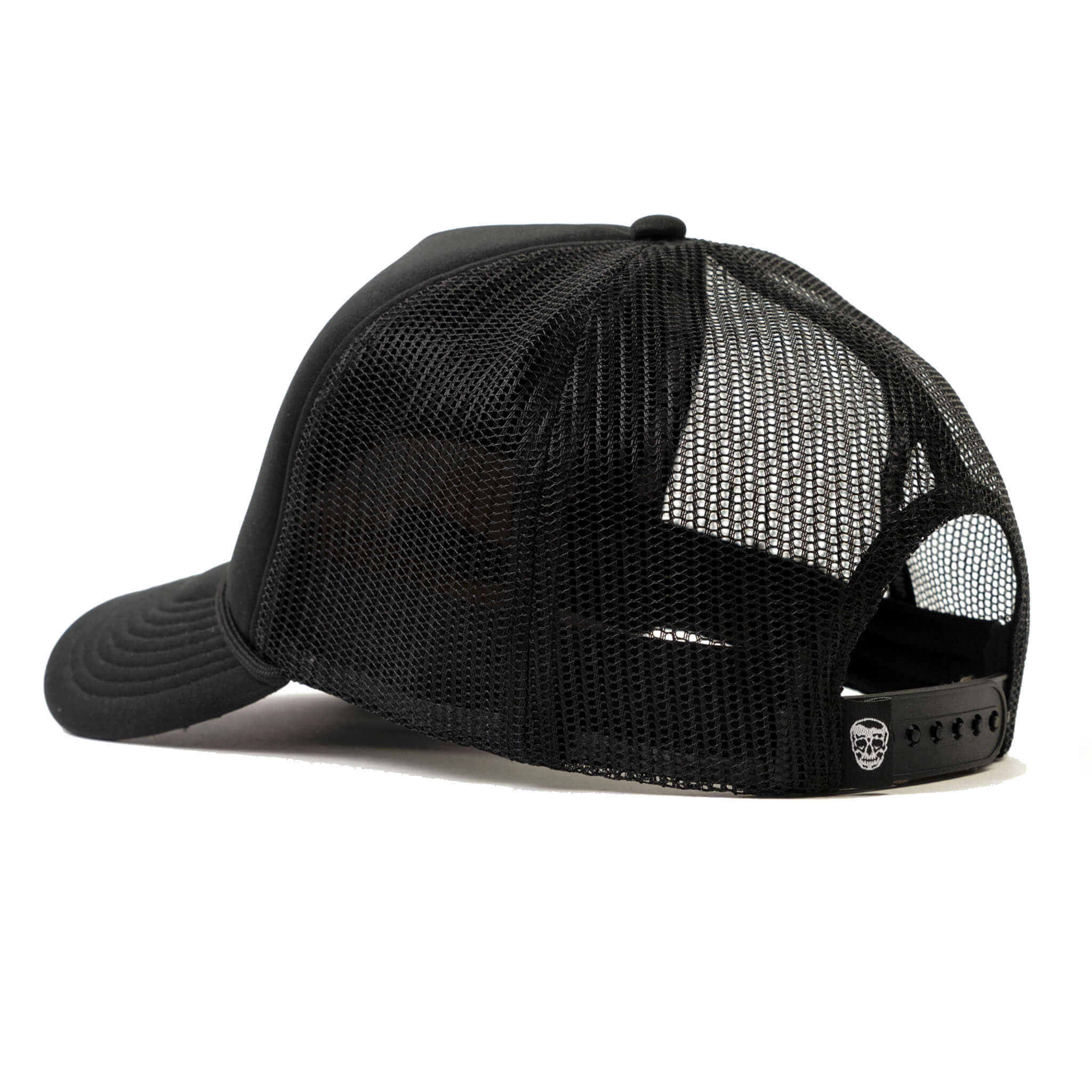 foam trucker hat black back