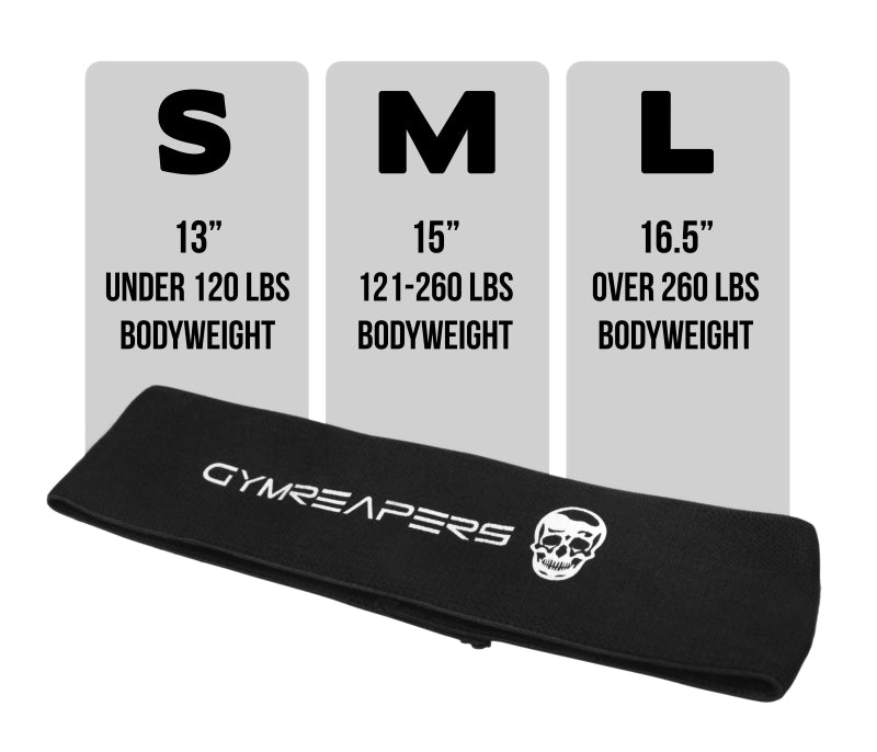Gymreapers Hip Circle Bands Size Guide
