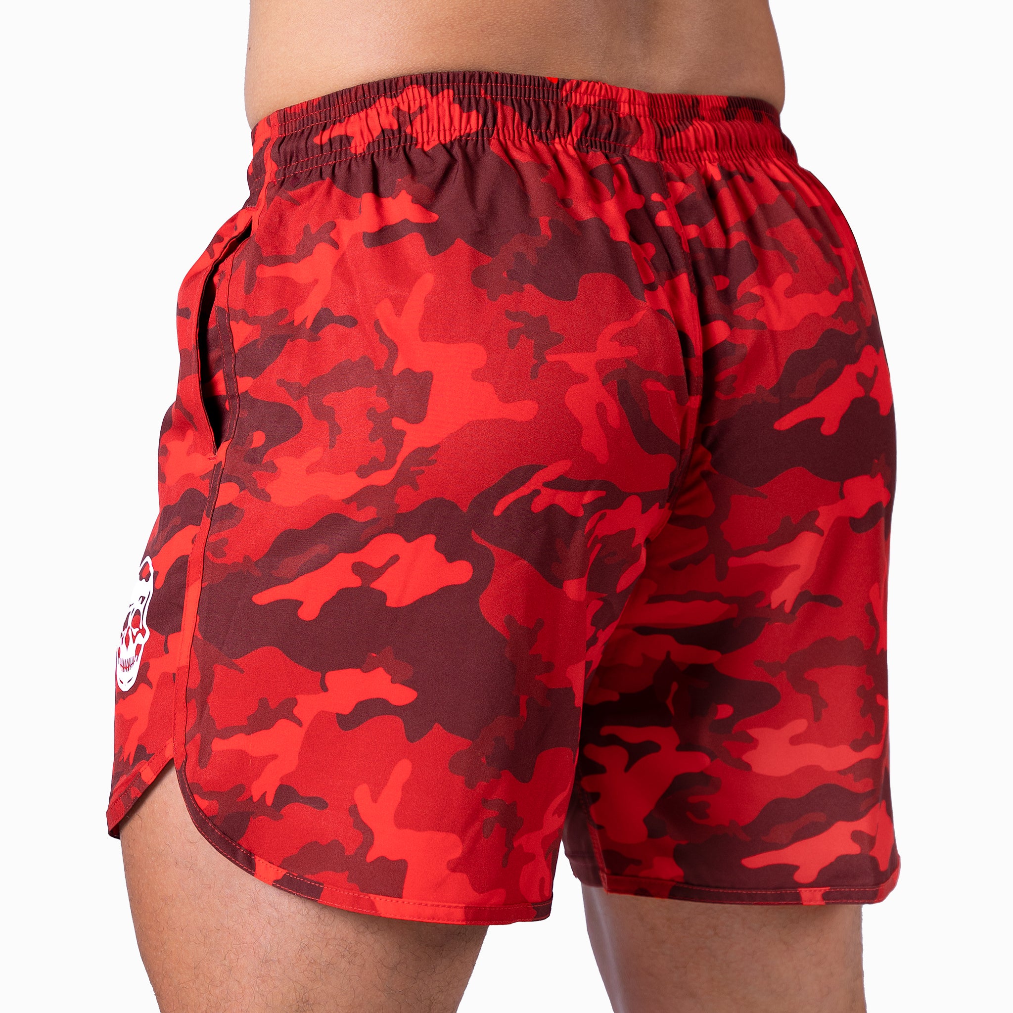 camo training shorts ash