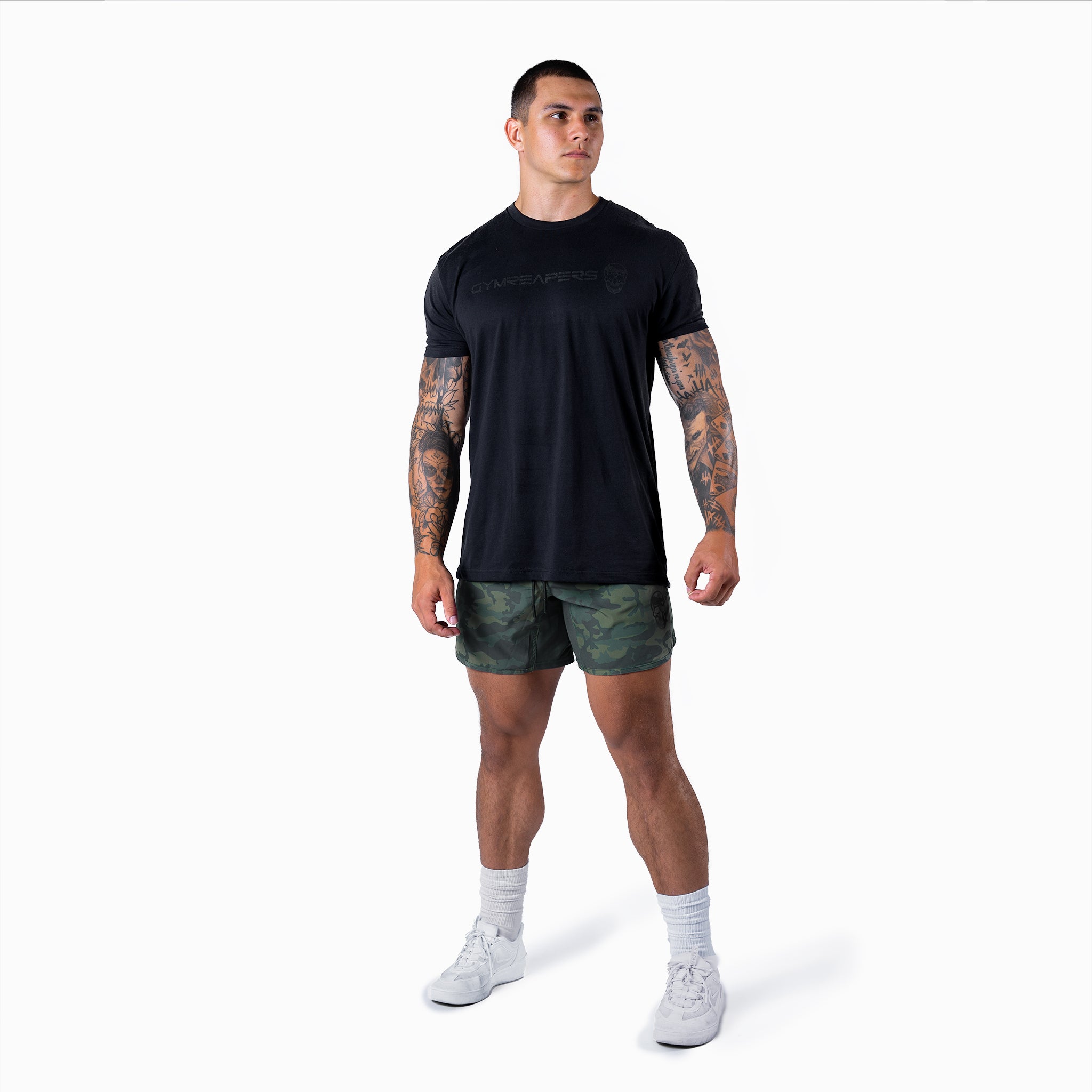 green training shorts camo