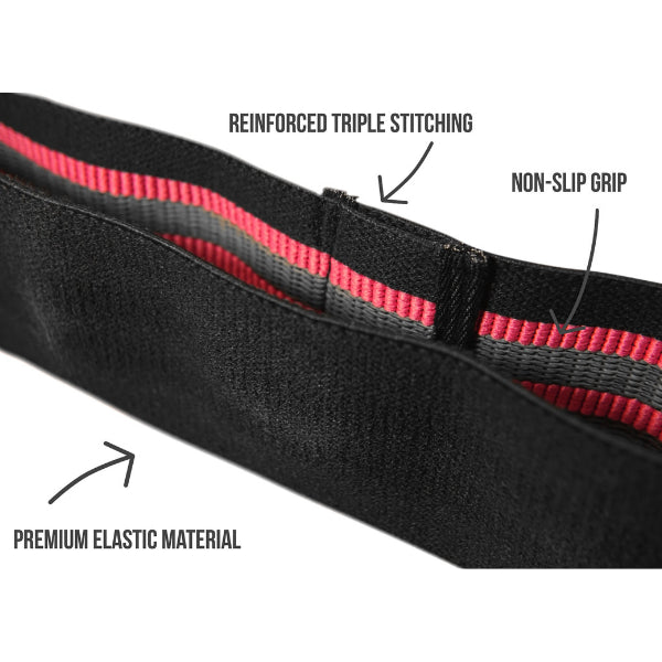Gymreapers Hip Circle Bands in Black and Pink Specs