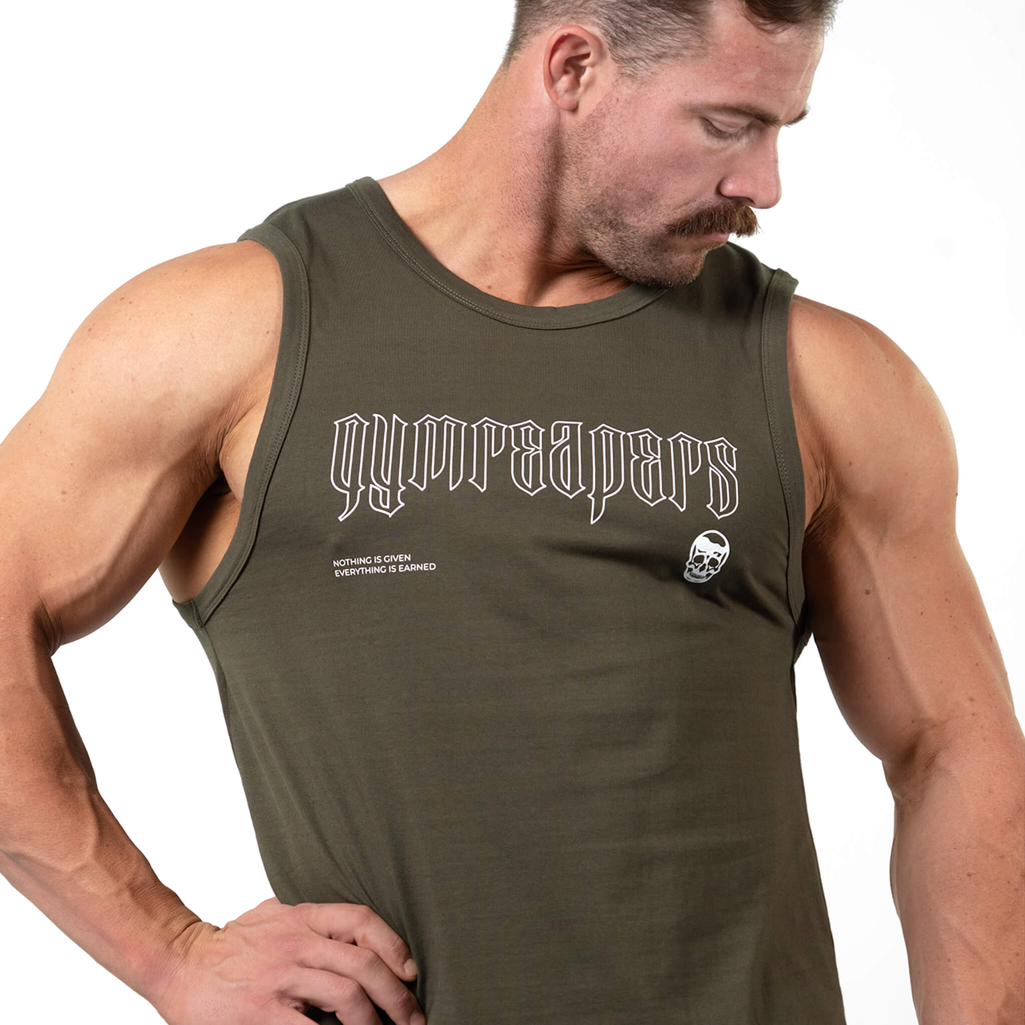 gymreapers icon tank top green