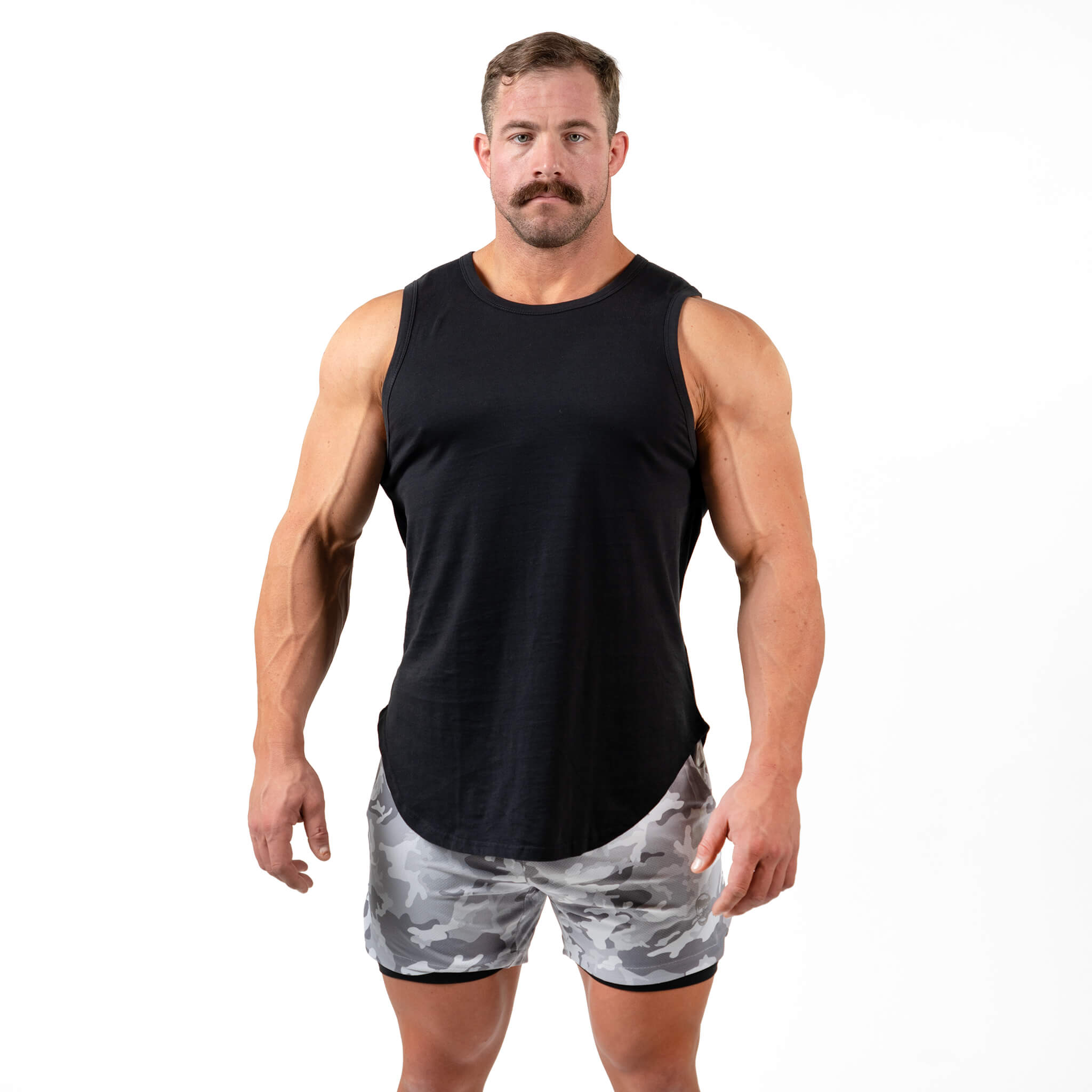 black mmxiv cutoff tank top