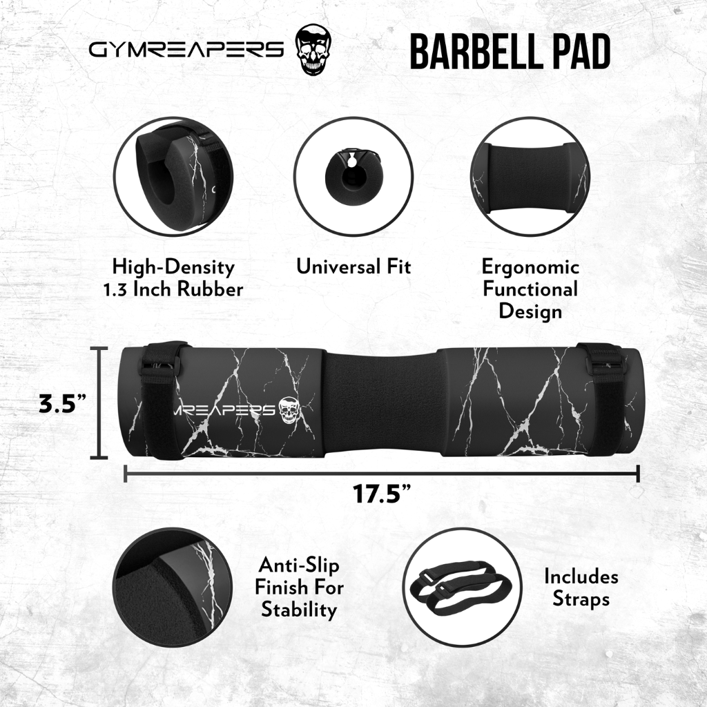 barbell squat pad marble detail