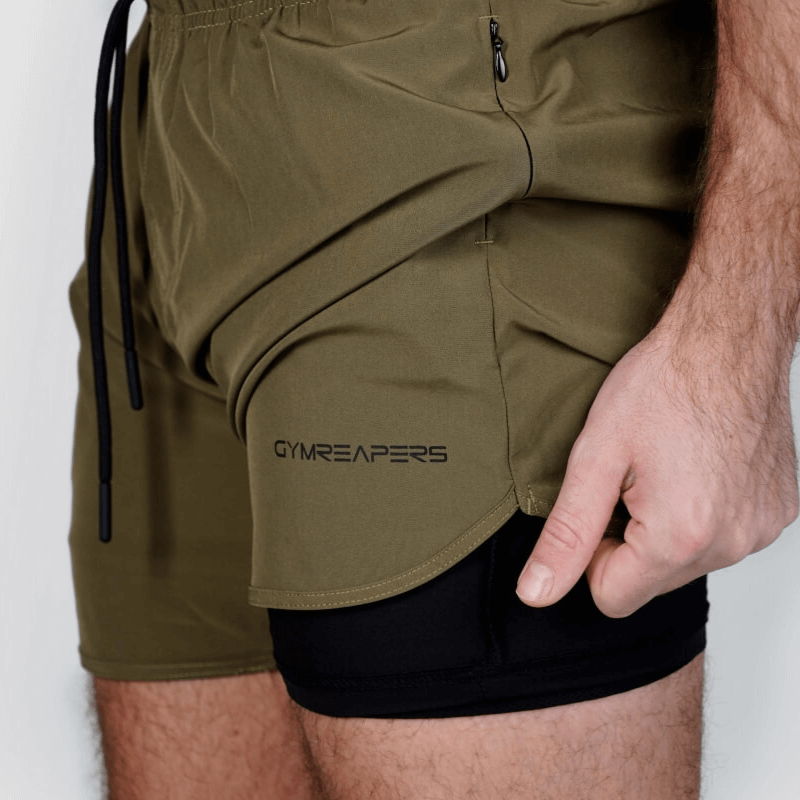 Od green online running shorts