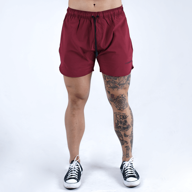 Maroon gym shorts on sale