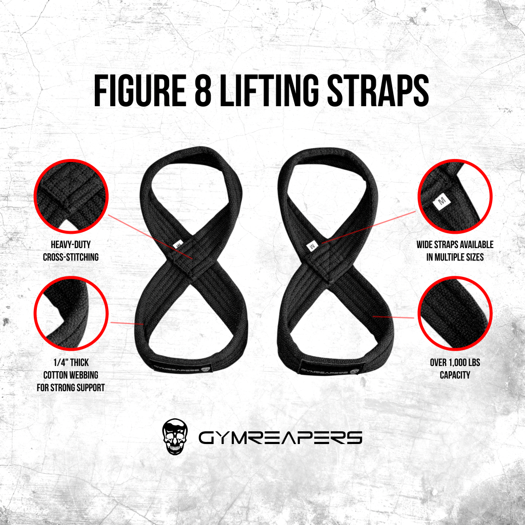 Gymreapers Figure 8 Lifting Straps