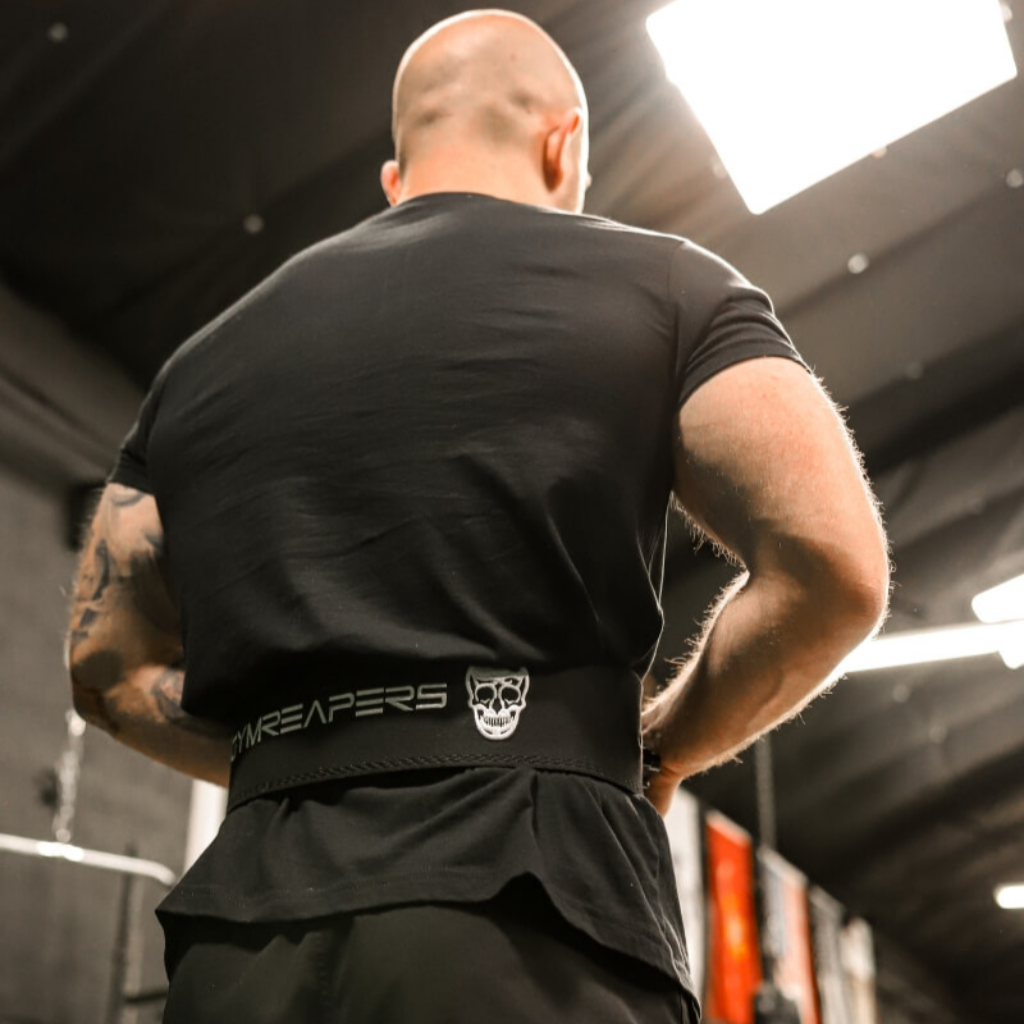 lever lifting belt black