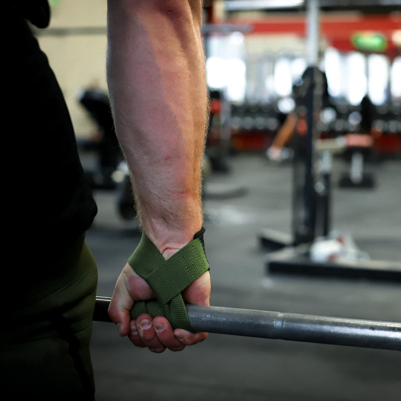 Lifting Straps | Premium Padded Weightlifting Straps - Black/Red