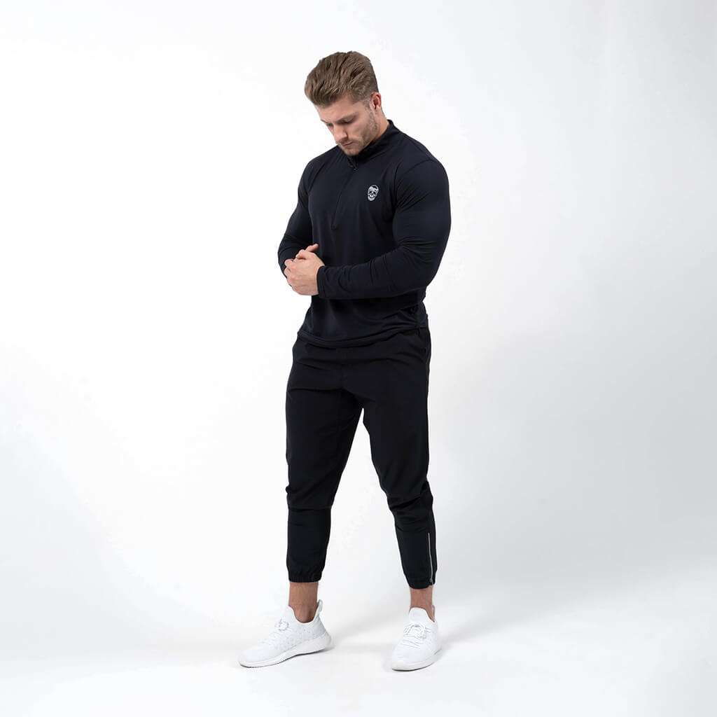 performance 1/4 zip black full