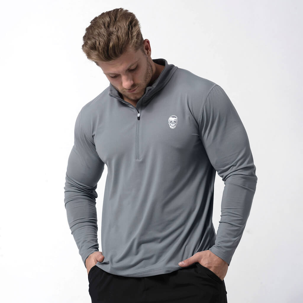 performance 1/4 zip steel front