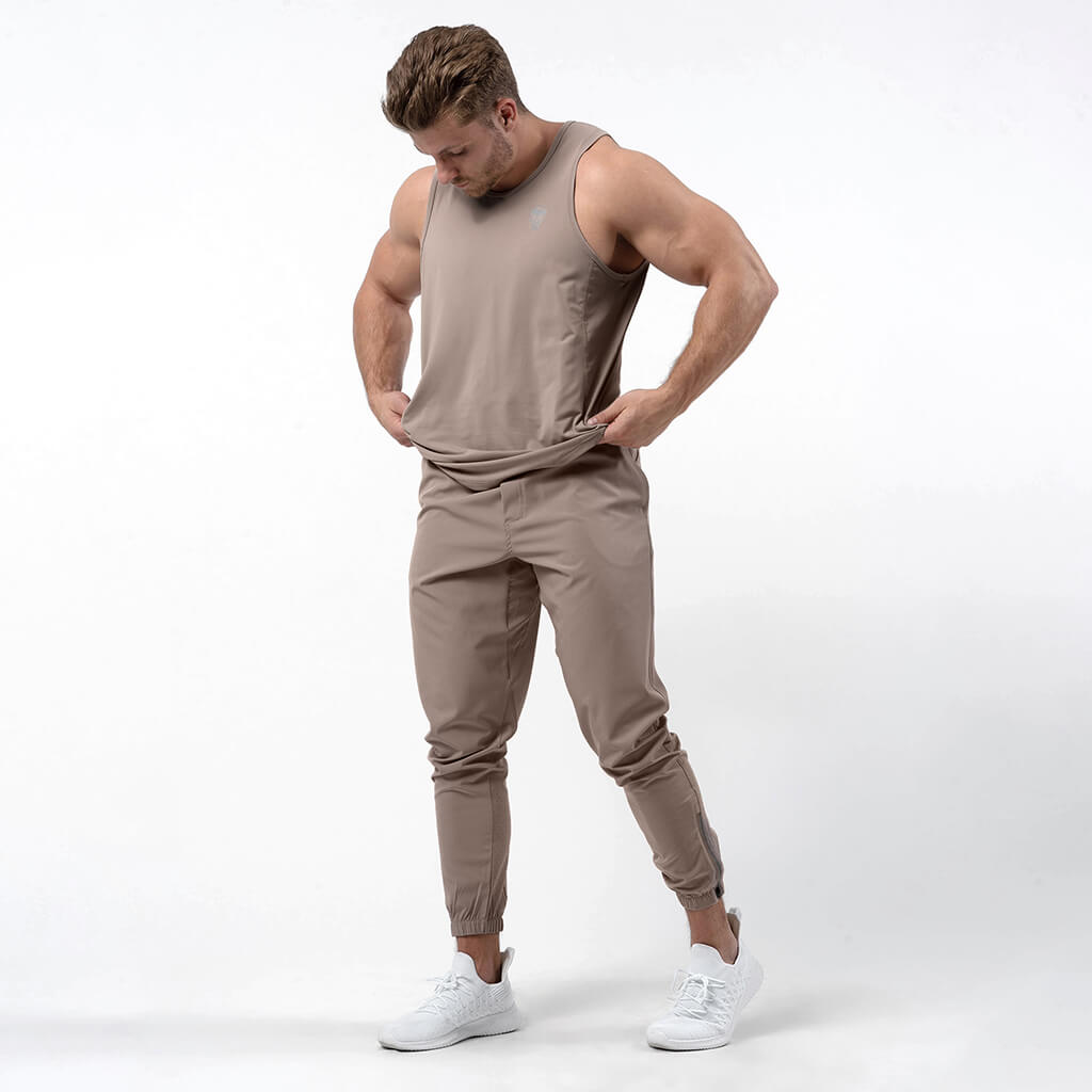performance jogger taupe full