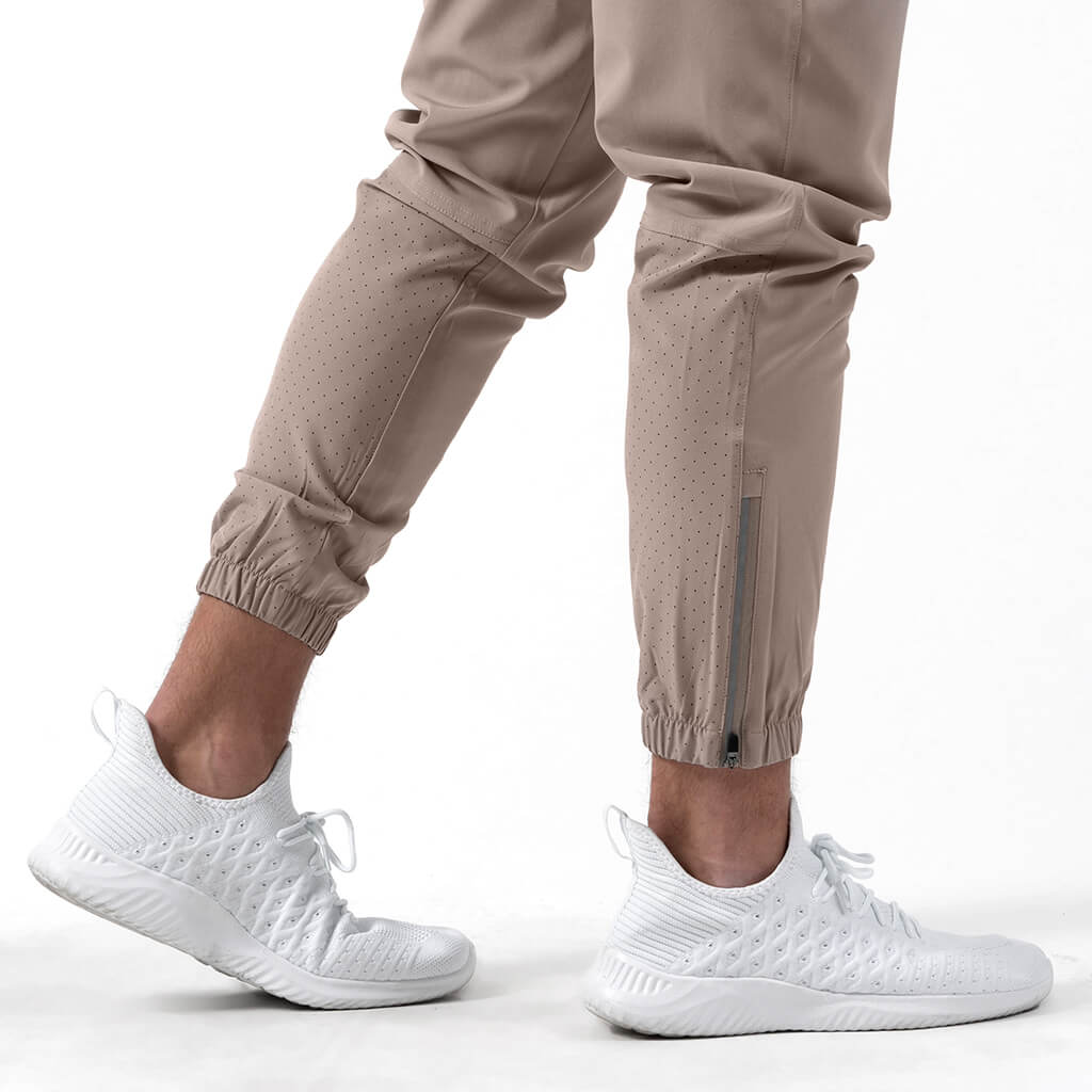 performance jogger taupe side