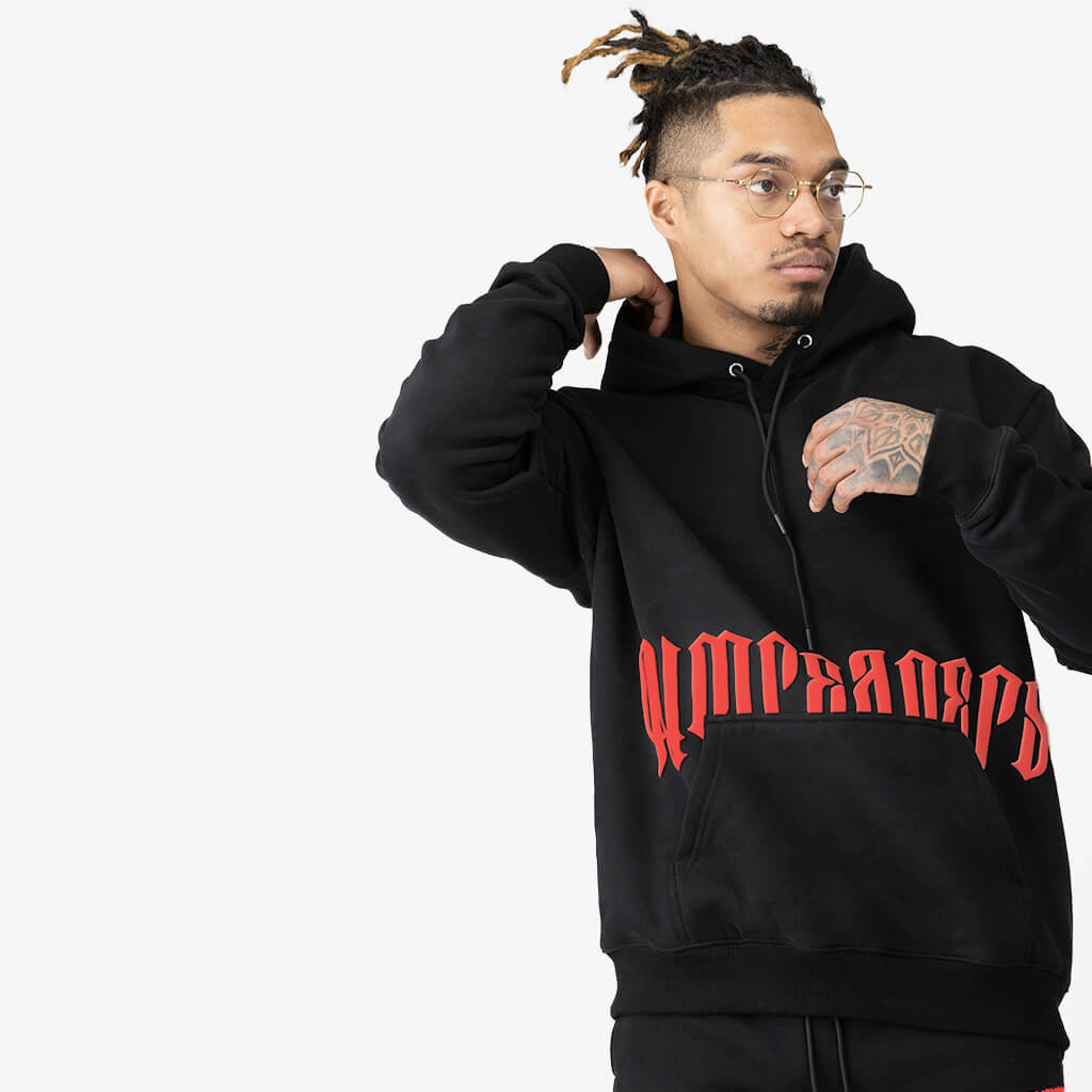 phantom hoodie black/red