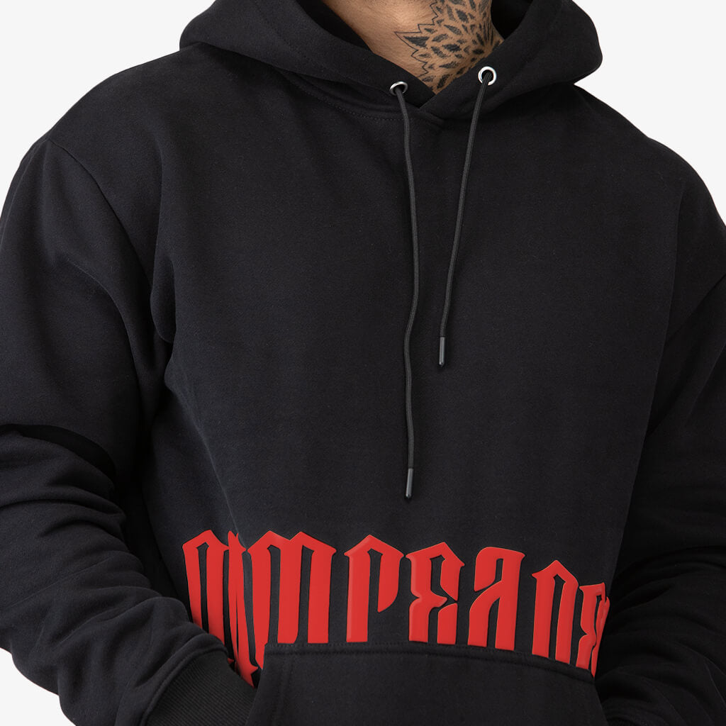 phantom hoodie black/red