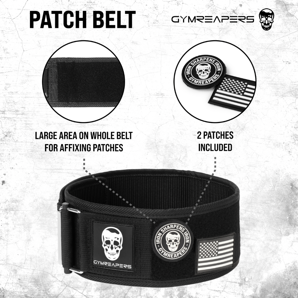 Gymreapers Patches for Hats, Gym Bags, Lifting Belts