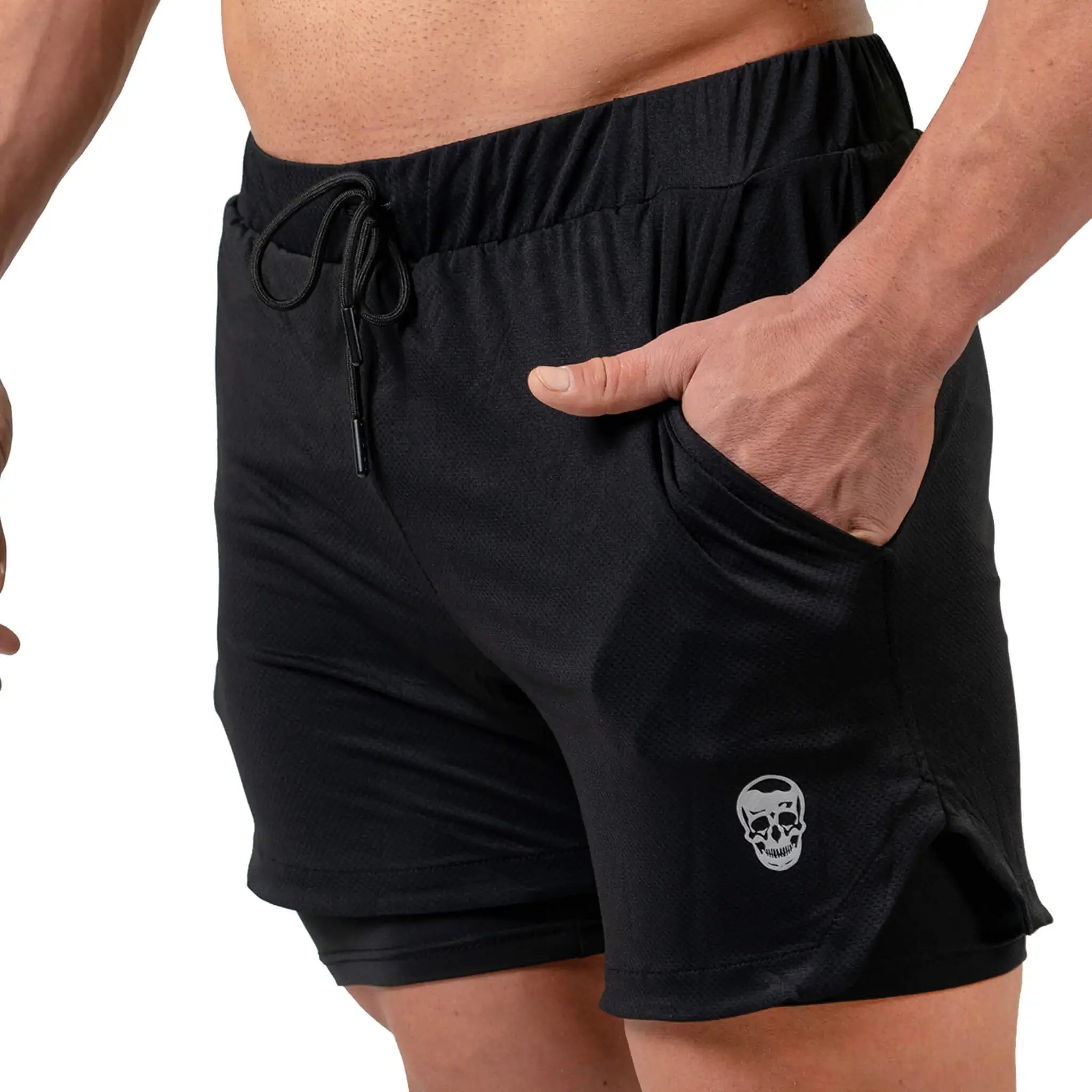 react shorts pocket detail