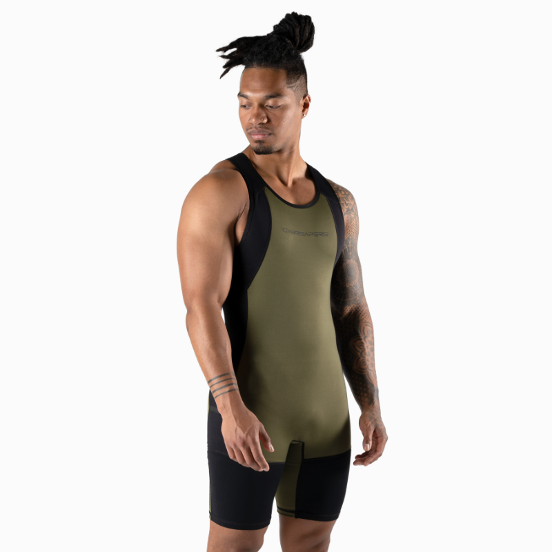 Gymreapers Weightlifting Singlet - OD Green