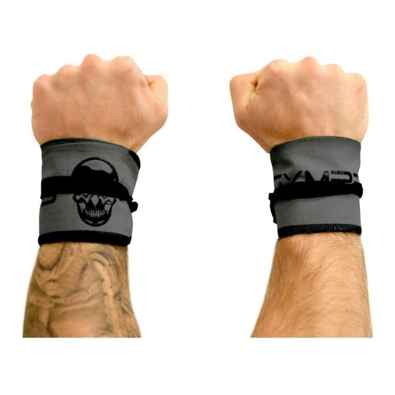 Strength Wrist Wraps - Adjustable Support - Gray