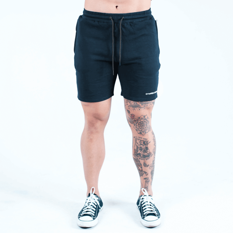 sweat shorts navy front 