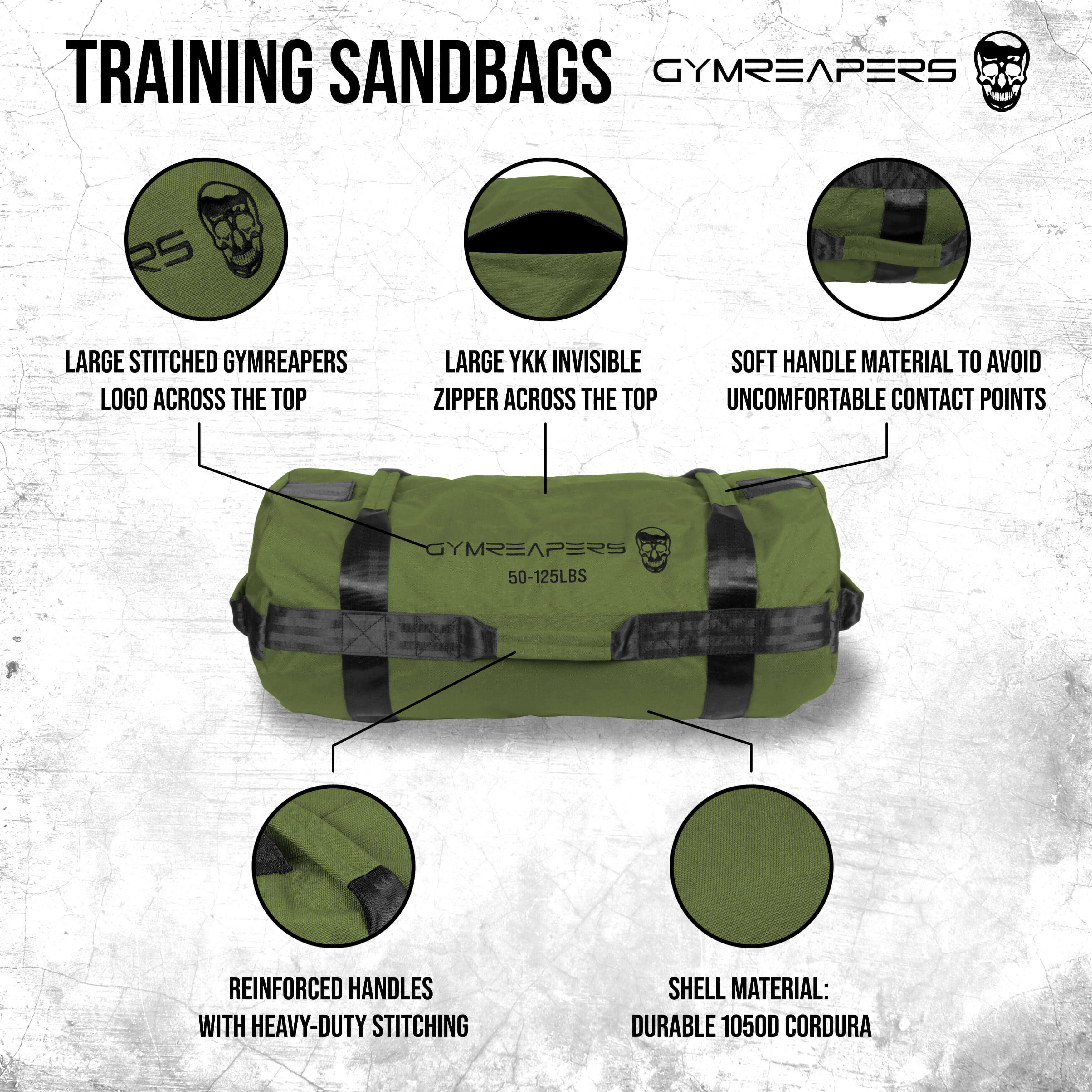 training sandbag specifications