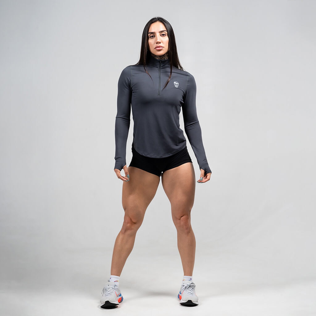 womens performance 1/4 zip obsidian full