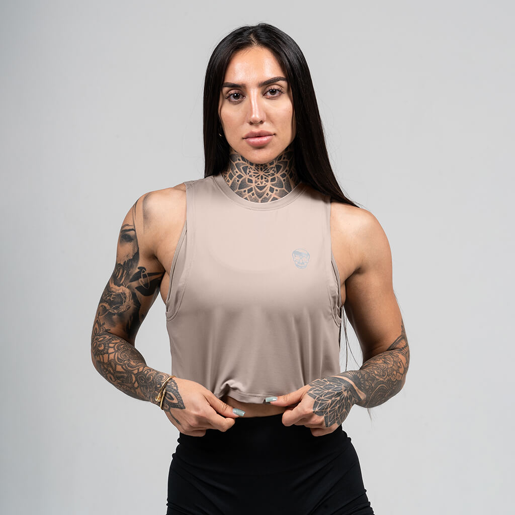 Women's Performance Tank Top - Taupe